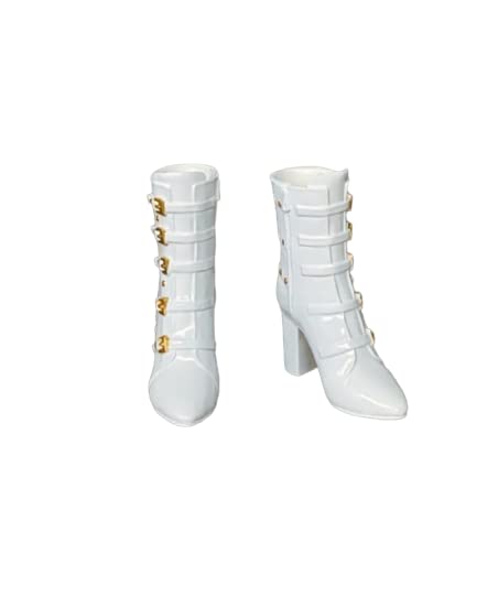 actoys ZYTOYS ZY1023B 1/6 Scale Women's High Boots Fashion Accessory for 12 Inch Female Action Figure TBLeague Phicen Body Doll (White)