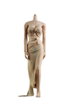 i8 TOYS 1/6 Scale Sexy Long Skirt With Strapless Ribbon Doll Clothes for 12 Inch Female Action Figure TBLeague(Complexion, JO21X-46C)