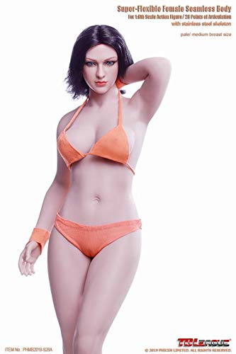 YSBRING TBLeague 1/6 Scale Super-Flexible Female Seamless Body Realistic Plump Full Silicone Body Figure Dolls (S28A, Pale)
