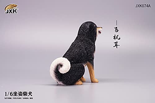 i8 TOYS JXK JXK074A 1/6 Scale Sitting Shiba Inu Animal Dog Model GK Ornament for 12 Inch Phicen Doll