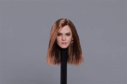 i8 TOYS 1/6 Scale Figure Accessories European Beauty Head with Long Straight Hair Female Head Sculpture for 12 Inch Female Doll