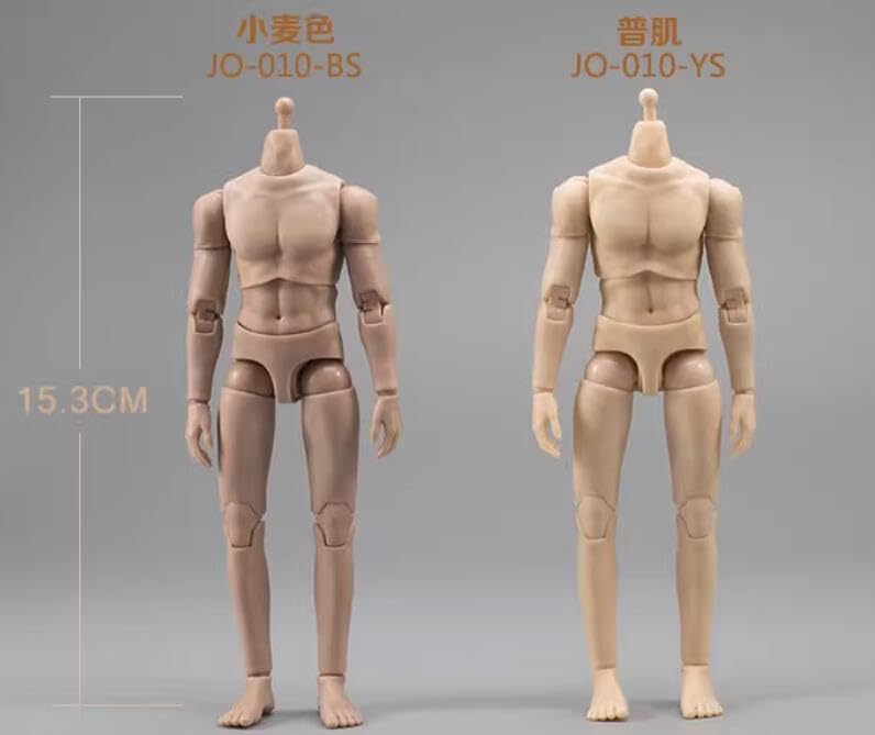 JIAOU DOLL 1/12 scale male body Movable muscle male model no head for 6 inch man action figure