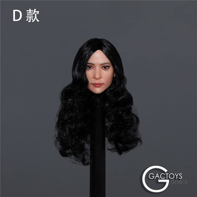 YSBRING GACTOYS GC039D 1/6 Scale Female Soldier Asian Beauty Head Sculpture for 12 Inch Female Doll