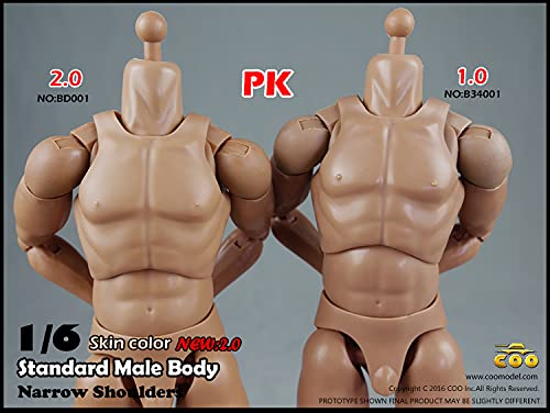 i8 toys COOMODEL BD001 1/6 scale male narrow shoulders body for men collectable action figure