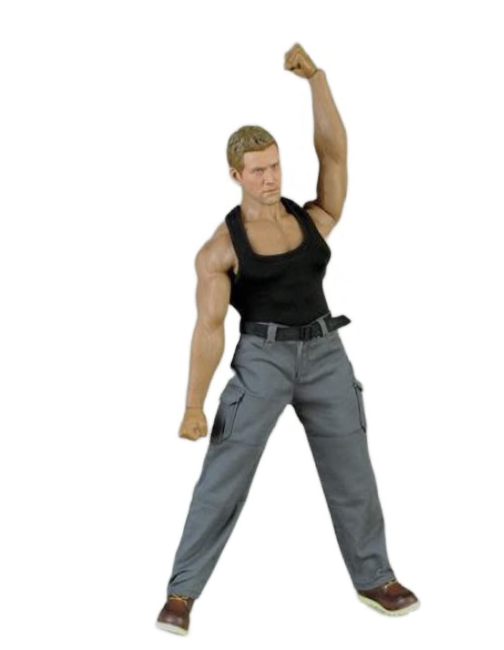 YSBRING CCTOYS CC023D 1/6 Scale Accessories Clothes Positive Arc I-shaped Vest for 12 Inch Male Muscular Body Figure (Black)