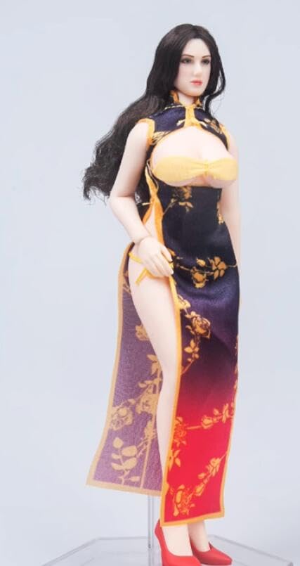 1/12 scale female clothes Cheongsam for 6 inch woman action figure body TYM149