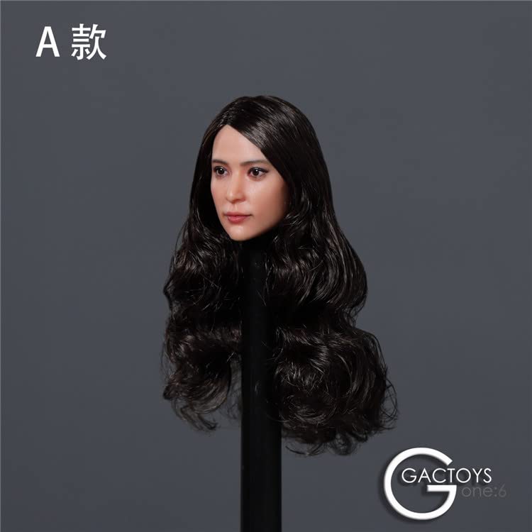 YSBRING GACTOYS GC039A 1/6 Scale Female Soldier Asian Beauty Head Sculpture for 12 Inch Female Doll