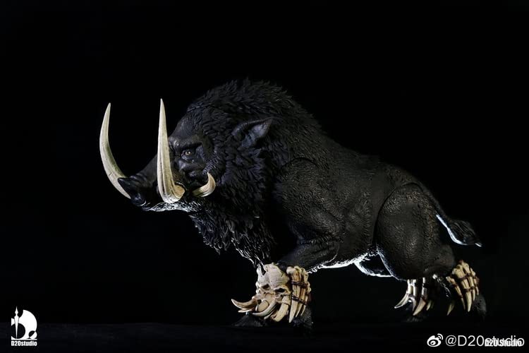 YSBRING D20 Studio 1/12 Scale Boar Bone Spike Mount for 6 Inch Collectible Action Figure (Black)