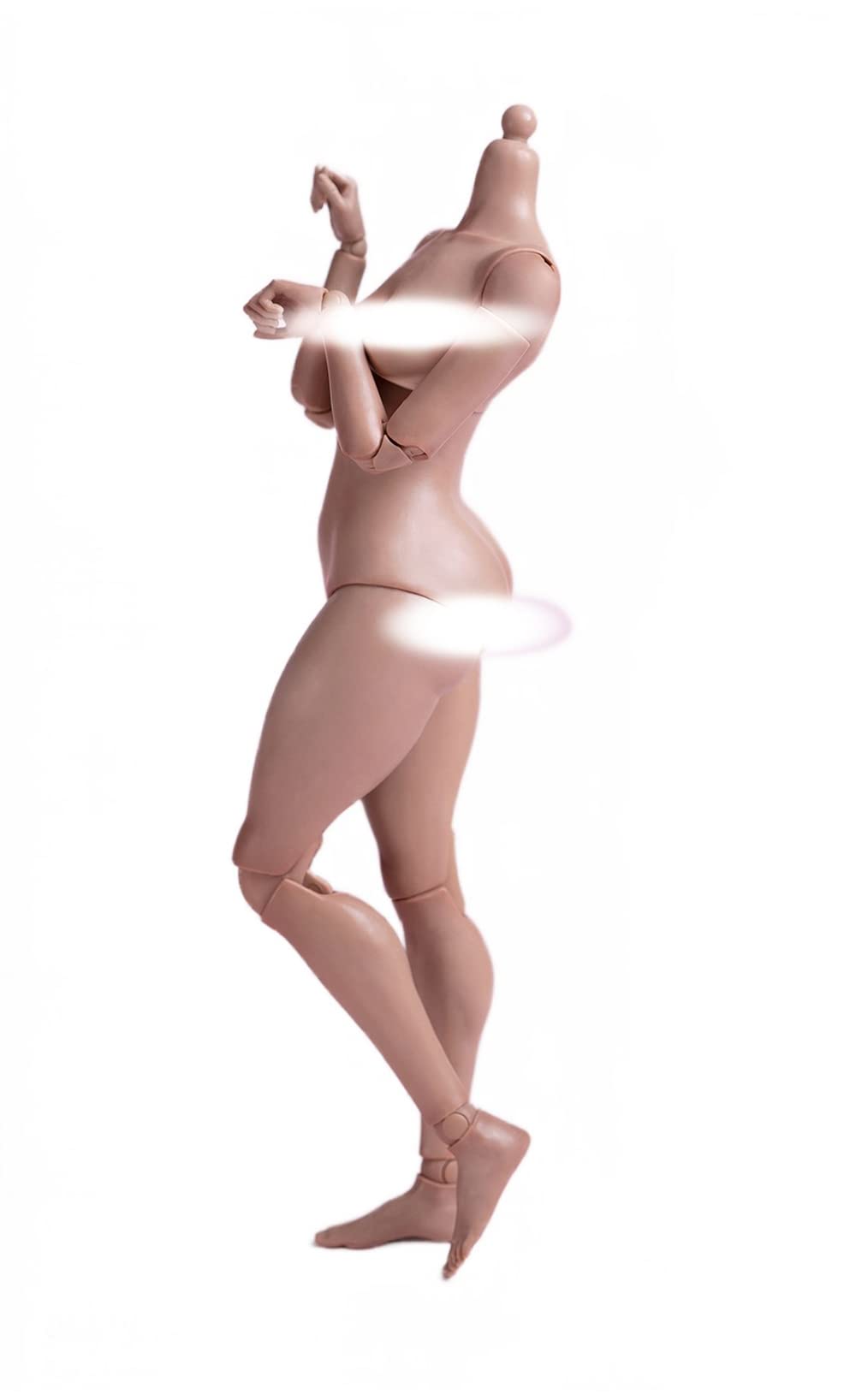 YSBRING worldbox AT202 1/6 Scale Female Seamless Body 12 Inch Collectible Doll Fat Leg Version (Suntan Skin)