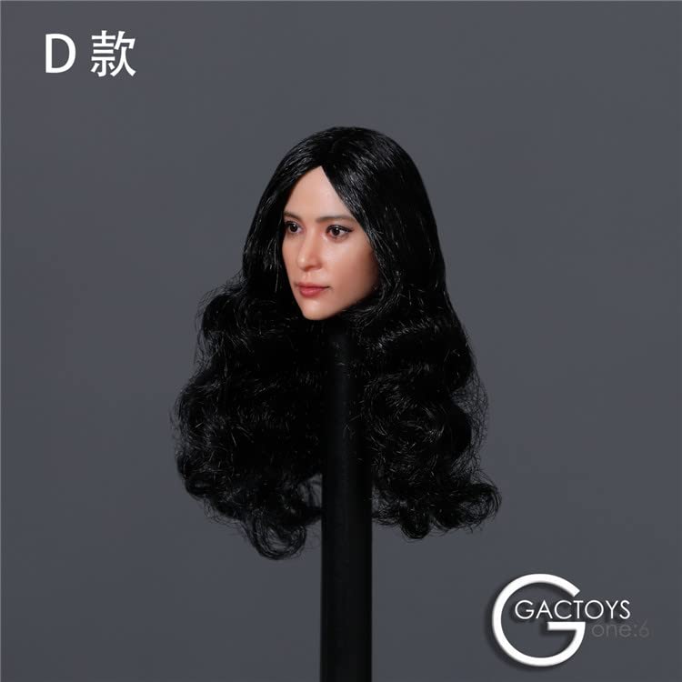 YSBRING GACTOYS GC039D 1/6 Scale Female Soldier Asian Beauty Head Sculpture for 12 Inch Female Doll