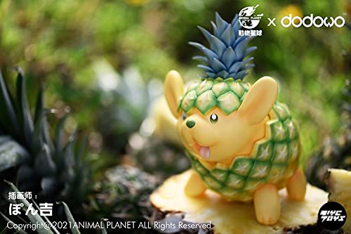 Dodowo fruit fairy series Cute Animal Figures Pineapple poodle