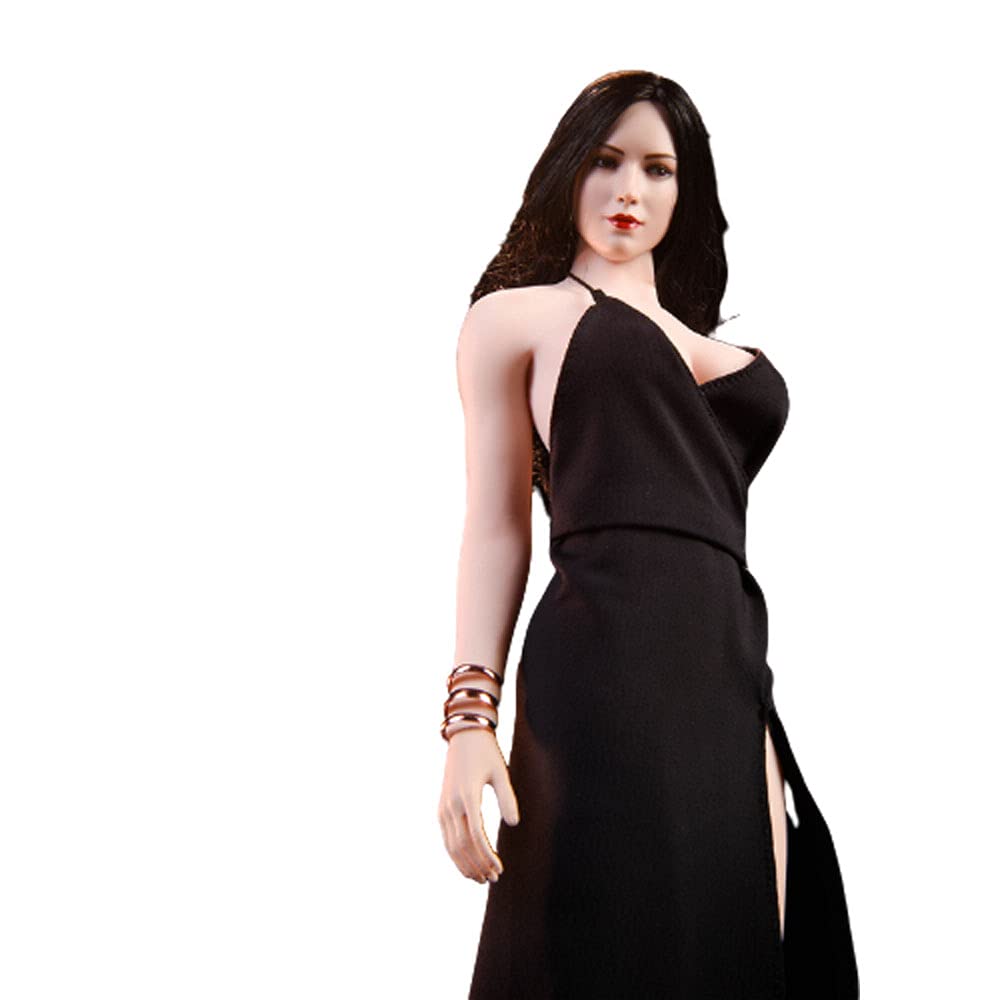 WOOM TOYS C1901 1/6 scale accessories clothes evening dress bracelet for 12 inch female sexy lady action figure black