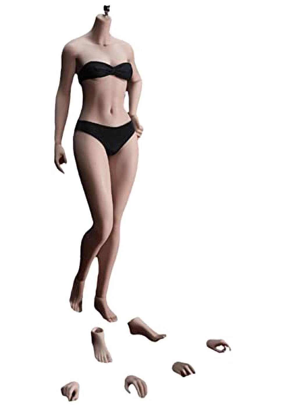 YSBRING 1/6 Scale Female Super Flexible Seamless Figure Body Steel Bone Well-Proportioned Small Breasts 12 Inch Collectible Action Figures with Suntan Skin(PLSB2021-S47B)