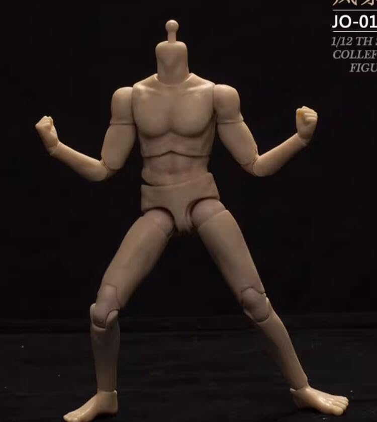 JIAOU DOLL 1/12 scale male body Movable muscle male model no head for 6 inch man action figure