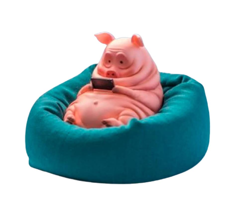 MonaMojiang Lazy animal series cute figurines Pig