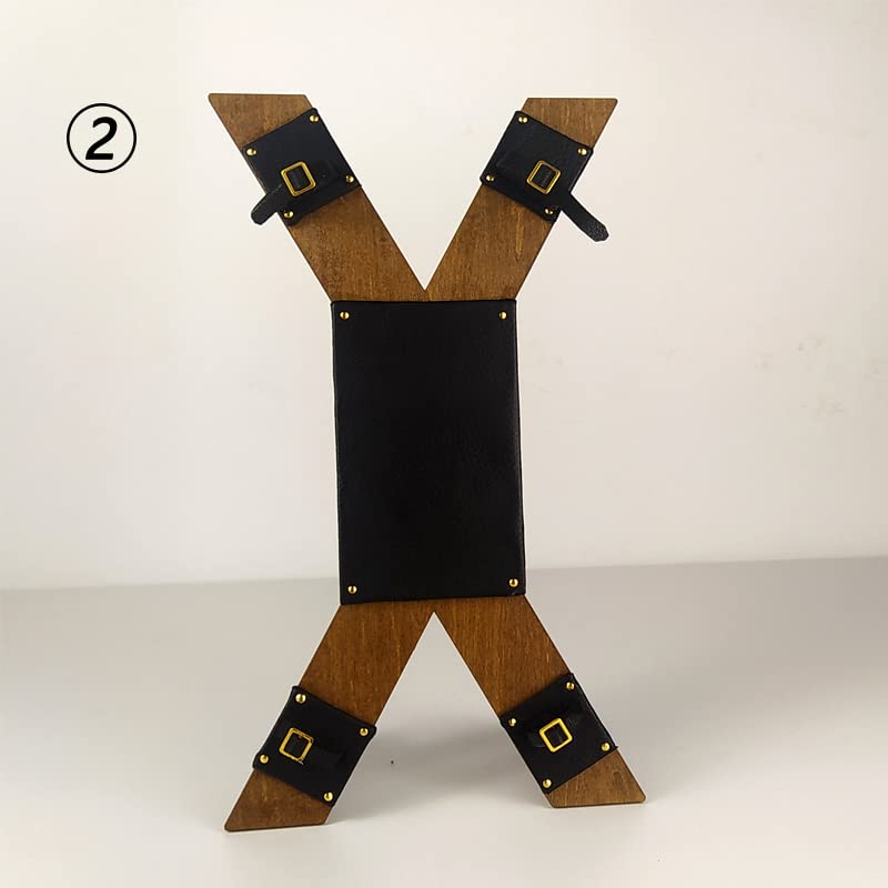 YSBRING 1/6 Scale Wooden Torture Tool Model Figure Accessories Miniature Prop X Rack for 12 Inch Mecha Girl Soldier Body