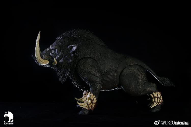 YSBRING D20 Studio 1/12 Scale Boar Bone Spike Mount for 6 Inch Collectible Action Figure (Black)