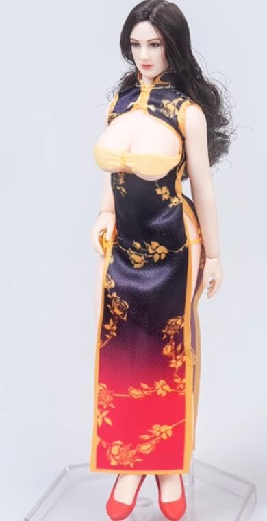 1/12 scale female clothes Cheongsam for 6 inch woman action figure body TYM149