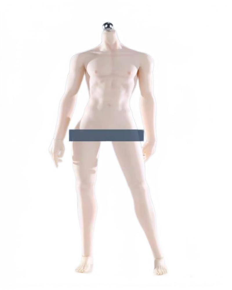 JIAOUDOLL 1/6 scale male seamless body pale skin for 12 inch man action figures