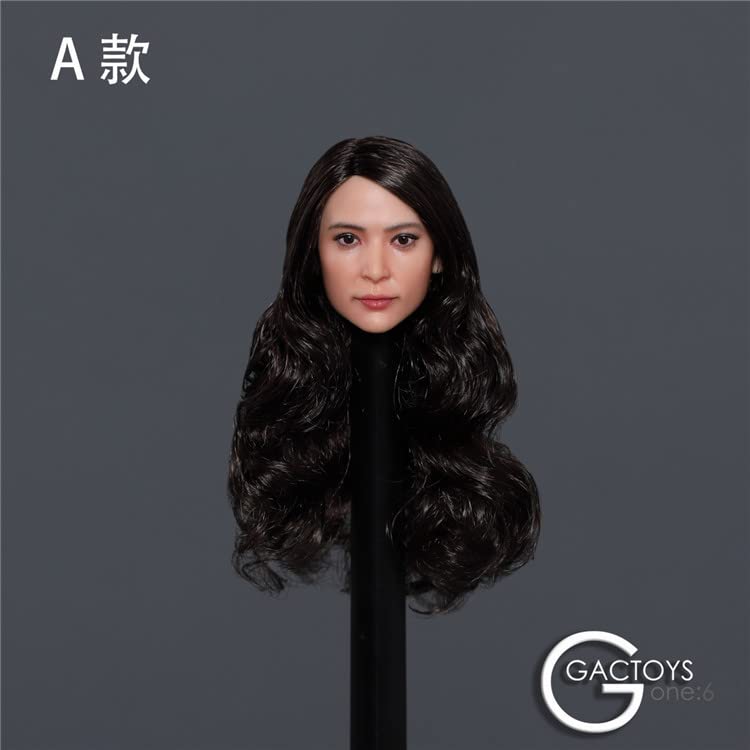 YSBRING GACTOYS GC039A 1/6 Scale Female Soldier Asian Beauty Head Sculpture for 12 Inch Female Doll