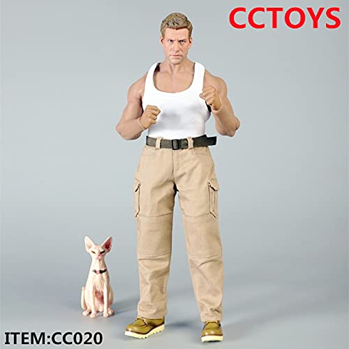 YSBRING CCTOYS CC020B 1/6 Sclae Accessories Clothes Combat Pants for 12 Inch Male Collectible Strong Body Action Figure (Sandy)
