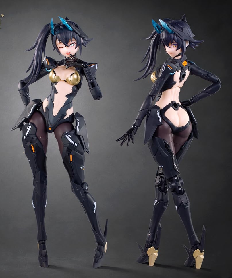 ‌MS GENERAL‌ 1/10 scale Panther mecha girl plastic model kits