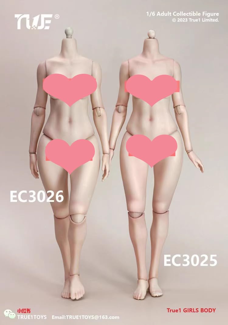 True1Toys 1/6 scale movable female body peaches buttocks version for 12 inch woman action figure