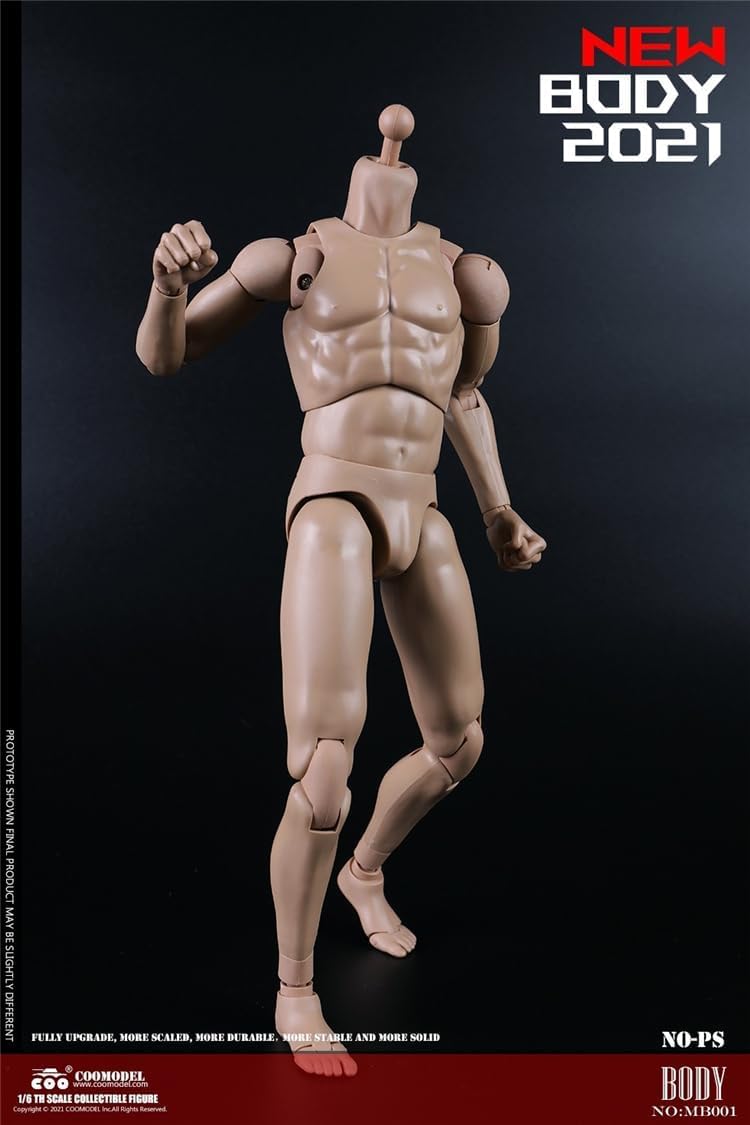 COOMODEL MB001 1/6 scale male body Muscle man no head for 12 inch man action figure