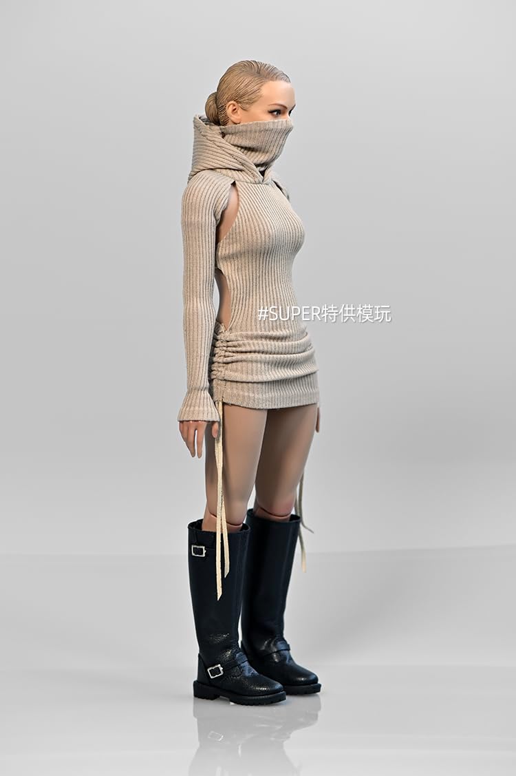 1/6 scale female figure doll accessories clothes hooded dress for 12 inch woman action figure