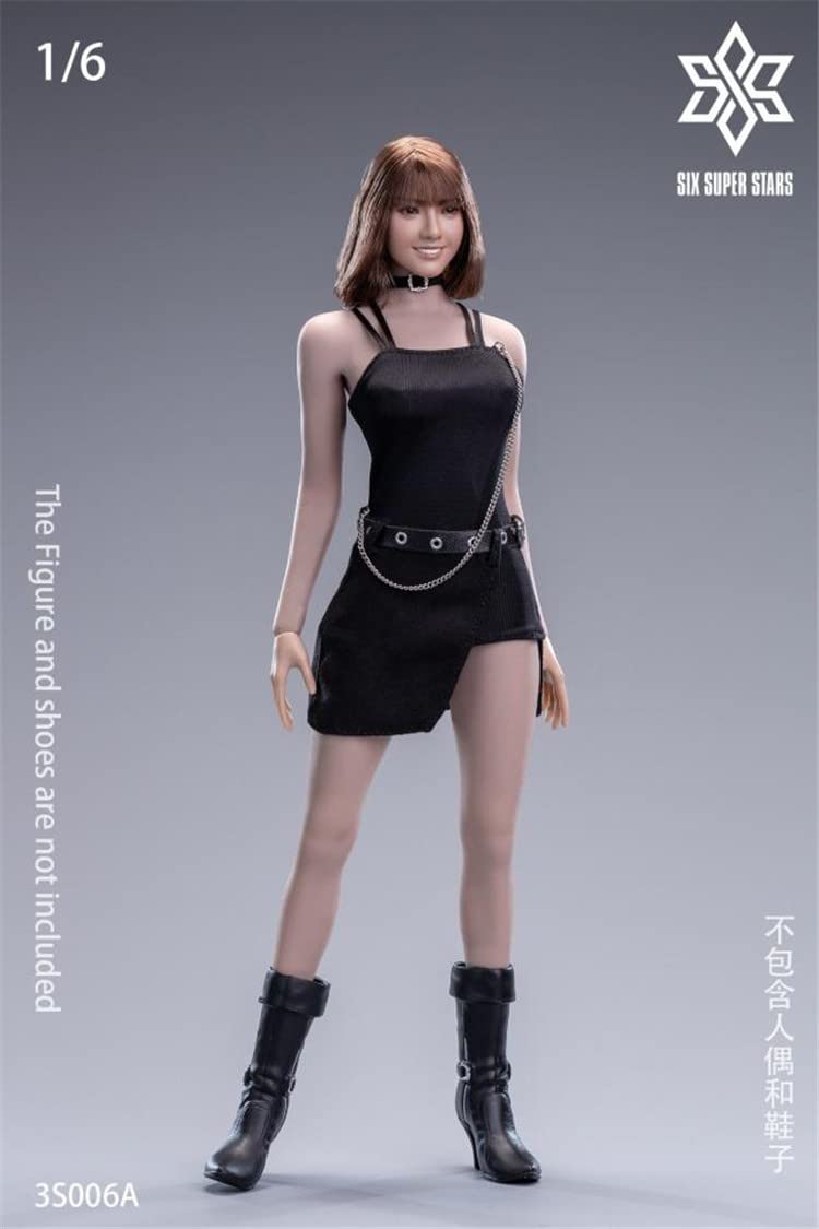 3STOYS 1/6 Scale Female Figure Doll Clothes,Top + Skirt Set for 12 inch Woman Action Figure TBLeague/Phicen