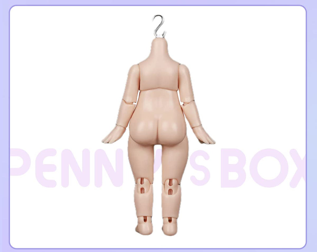 i8 TOYS Penny's Box Natural Mystery ob11 5 Inch Doll Body Super Movable Joint (Without Head, Apricot)