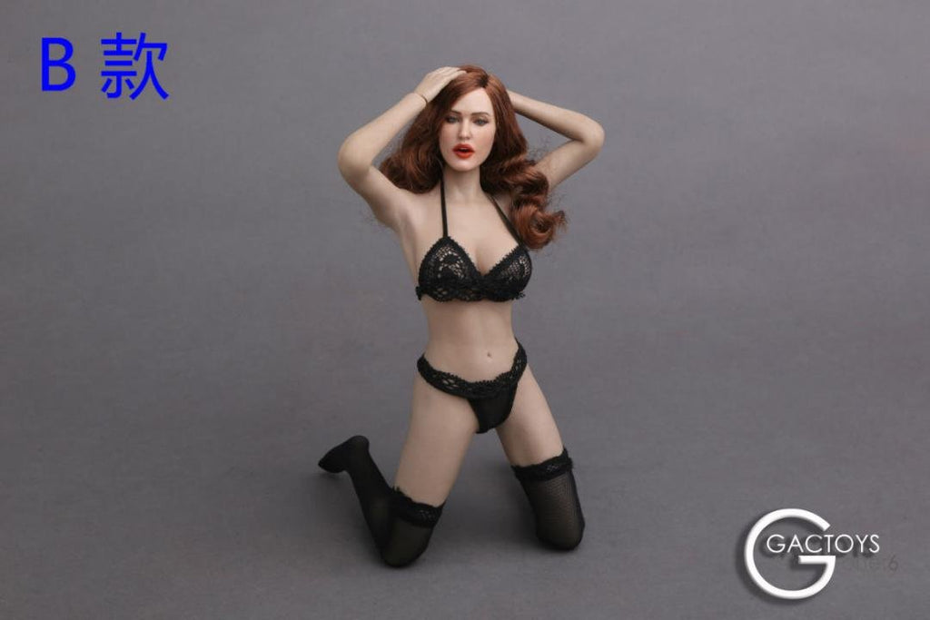 i8 TOYS GACTOYS GC017-B 1/6 Scale Figure Accessories European Beauty Head with Expression Female Head Sculpture for 12 Inch Female Doll