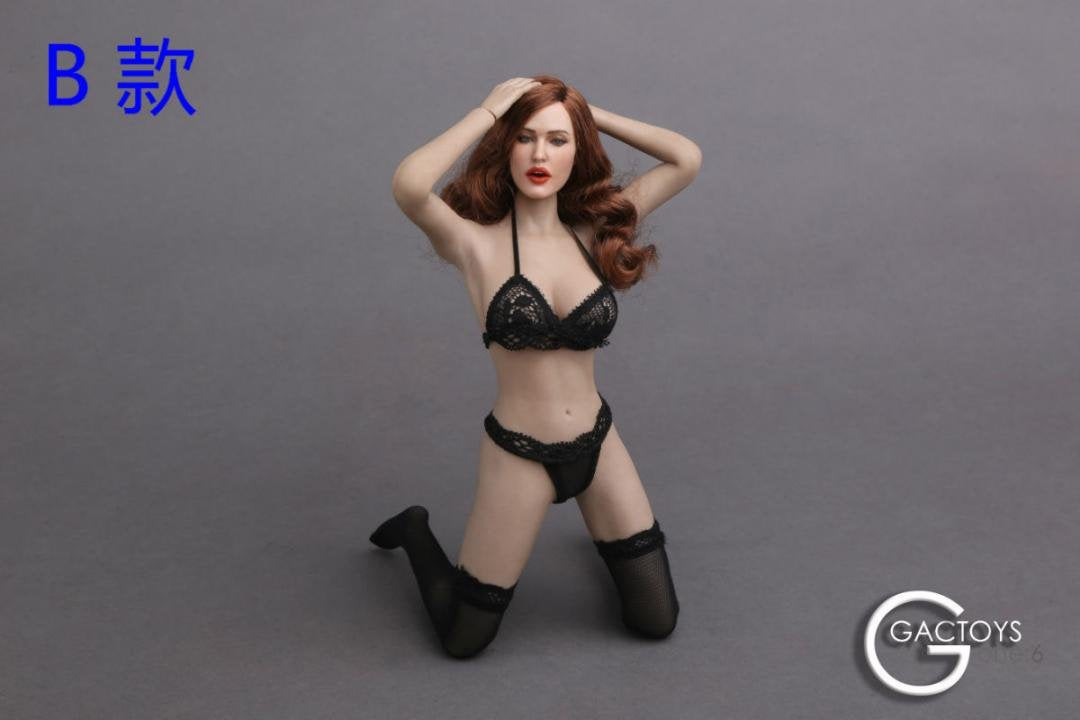 i8 TOYS GACTOYS GC017-B 1/6 Scale Figure Accessories European Beauty Head with Expression Female Head Sculpture for 12 Inch Female Doll