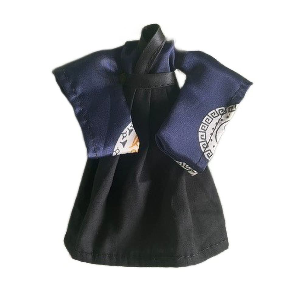 YSBRING 1/12 Scale Hanfu Japanese Samurai Dress Skirt Set for 6 Inch Collectible Figure Doll, C