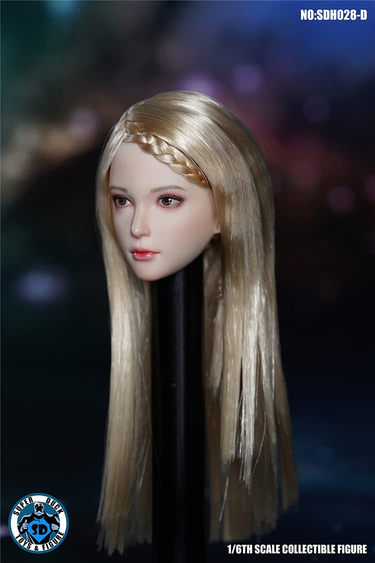 YSBRING SUPER DUCK SDH028D 1/6 Scale Figure Accessories Beauty Head Sculpture for 12 Inch Female White Skin Action Figure