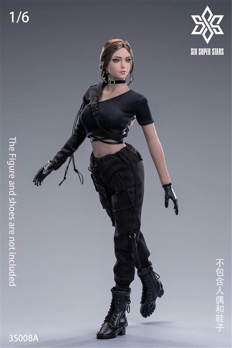 YSBRING Six Super Stars 3S008A 1/6 Scale Cool Girl Functional Outfit for 12 Inch Female Action Figure Body (without figure shoes weapon)