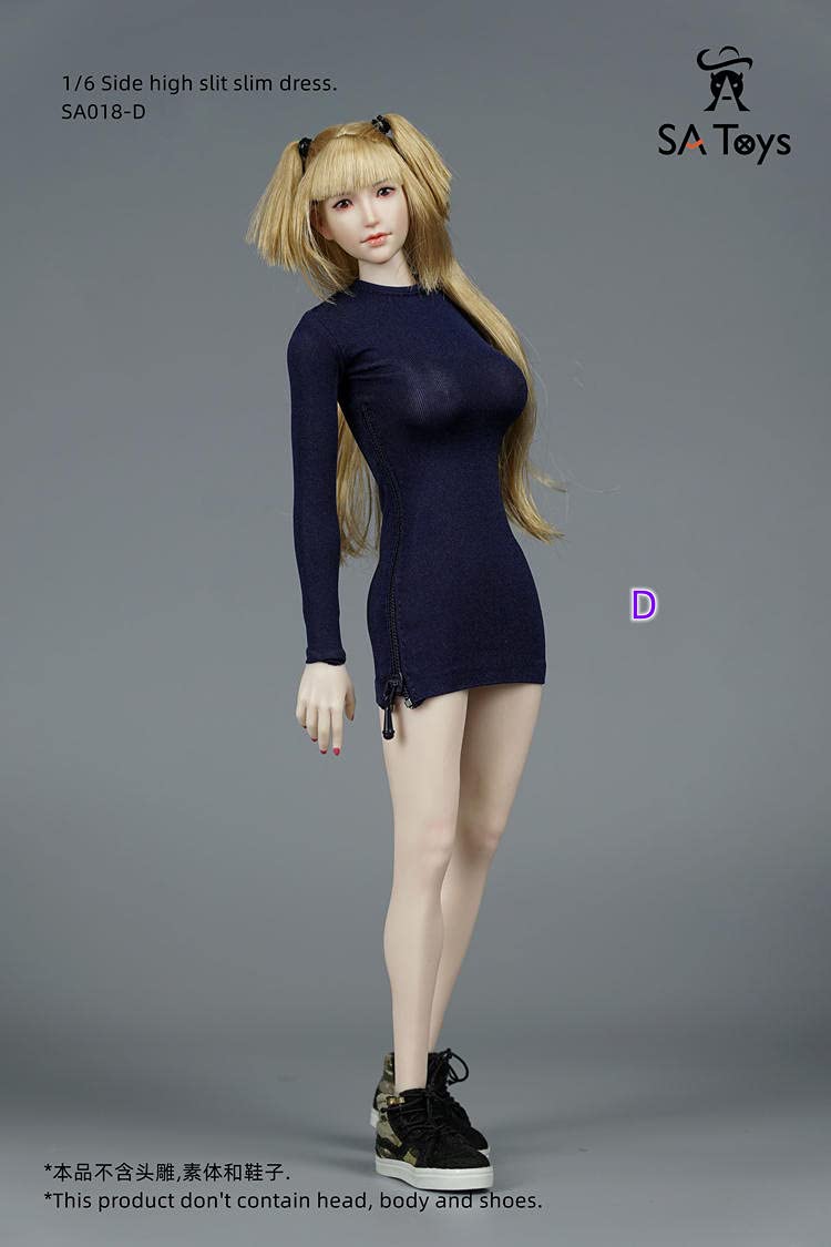 SA Toys SA018 1/6 scale female Elastic tight skirt for 12 inch phicen sexy women body doll collectable action figure D