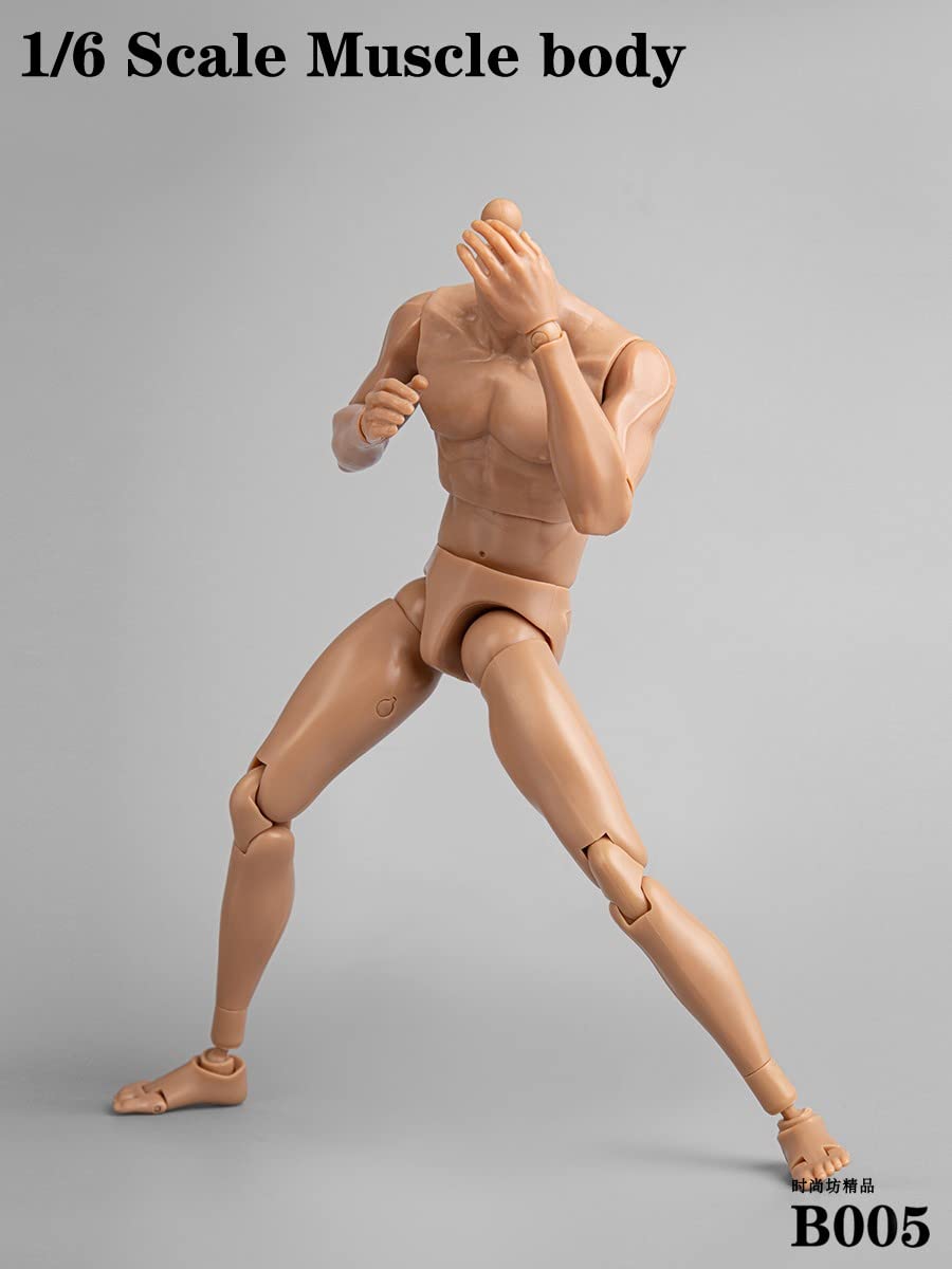 1/6 Scale Male Accessories Muscle Body for 12 inch kung fu movie star Action Figure Dessin Doll,ZYTOYS B005