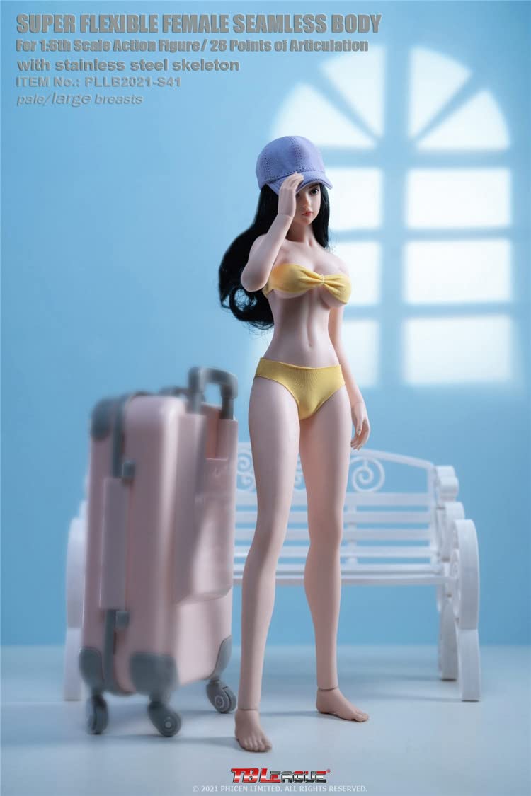 i8 TOYS TBLeague Phicen PLLB2021-S41A 1/6 Scale Phicen Female Seamless pale Body for 12 inch Action Figure detachable feet without Head Sculpt