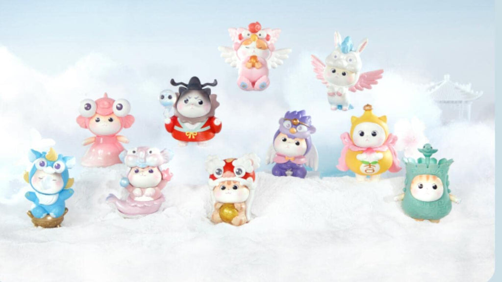 i8 TOYS The Palace Museum TaoBao cat Cute Figure toy ornaments (10PC Fullset)