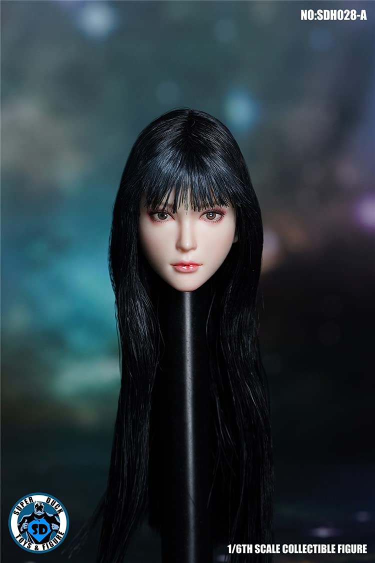 YSBRING SUPER DUCK SDH028A 1/6 Scale Figure Accessories Beauty Head Sculpture for 12 Inch Female White Skin Action Figure