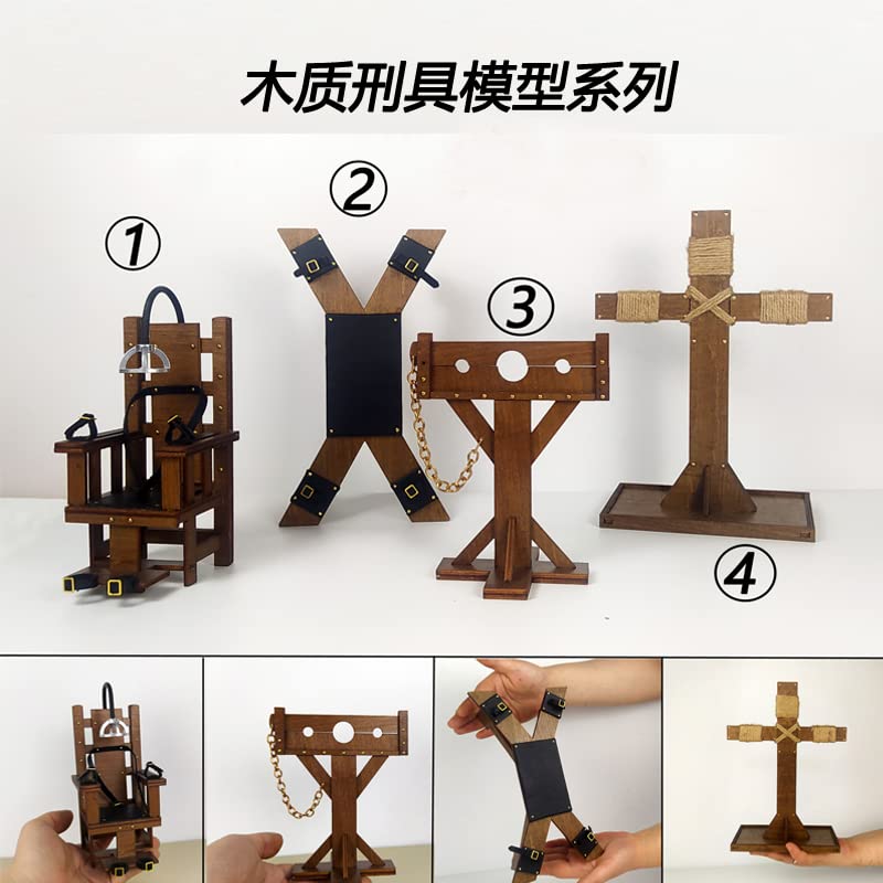 YSBRING 1/6 Scale Wooden Torture Tool Model Figure Accessories Miniature Prop X Rack for 12 Inch Mecha Girl Soldier Body
