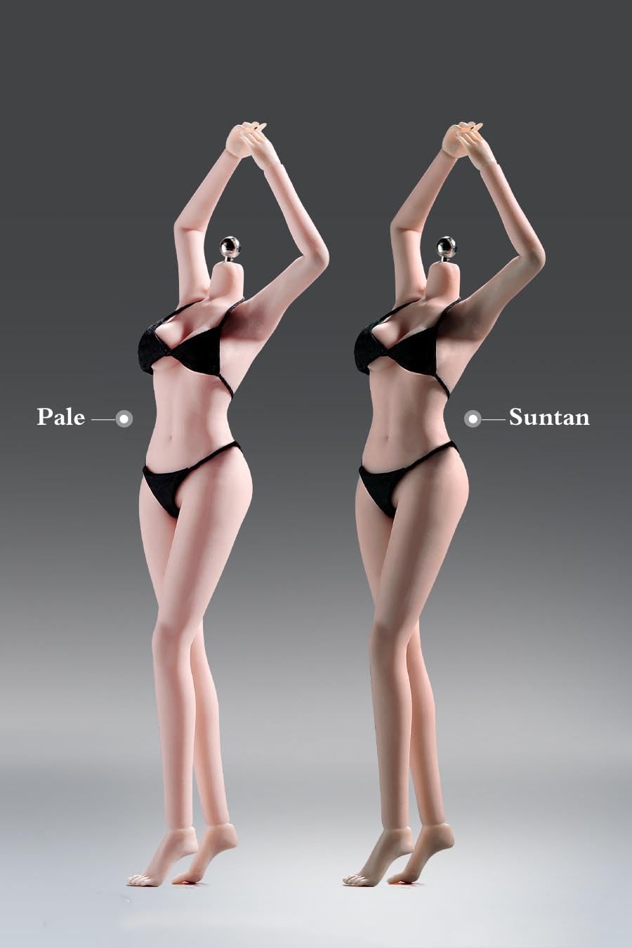 ANT 1/12 scale female flexible seamless body pale skin for 6 inch woman action figure