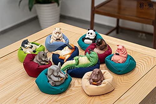 MonaMojiang Lazy animal series cute figurines Polar bear