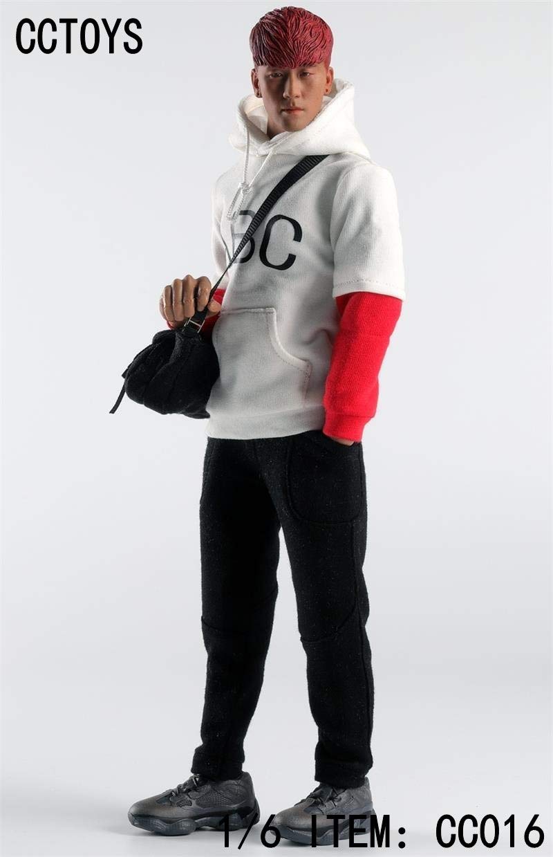 YSBRING CCTOYS CC016C 1/6 Scale Accessories Clothes Trend Men's Sweatpants for 12 Inch Male Collectible Action Figure (Black)