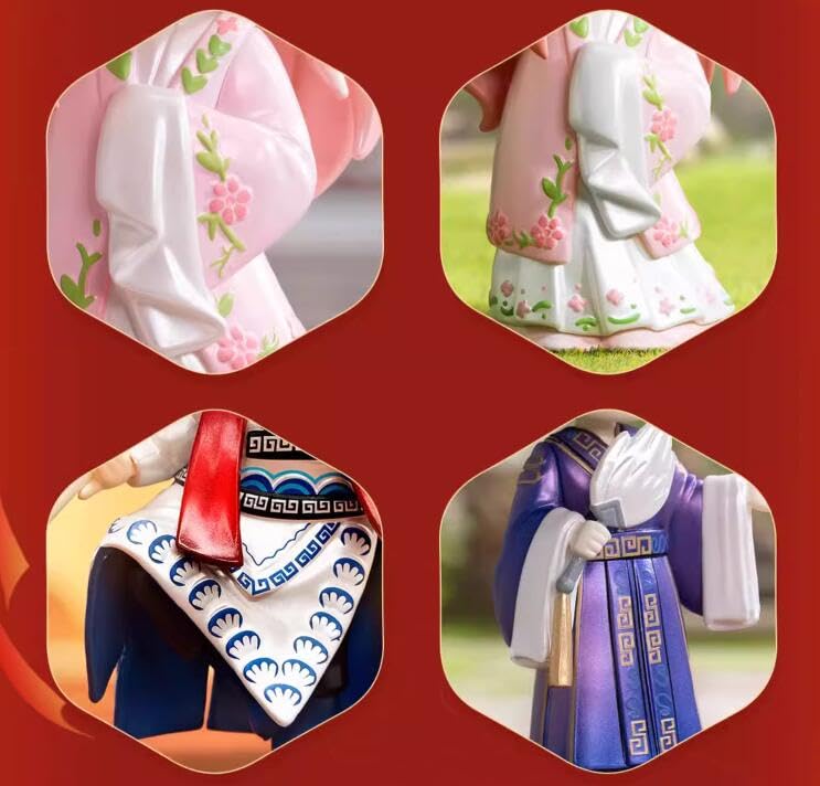 Yuewen Chinese opera doll Q version figure ornaments