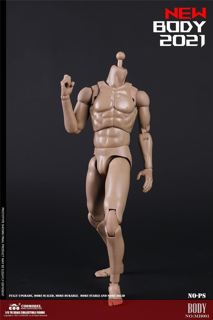 COOMODEL MB001 1/6 scale male body Muscle man no head for 12 inch man action figure