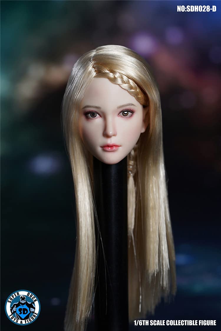 YSBRING SUPER DUCK SDH028D 1/6 Scale Figure Accessories Beauty Head Sculpture for 12 Inch Female White Skin Action Figure