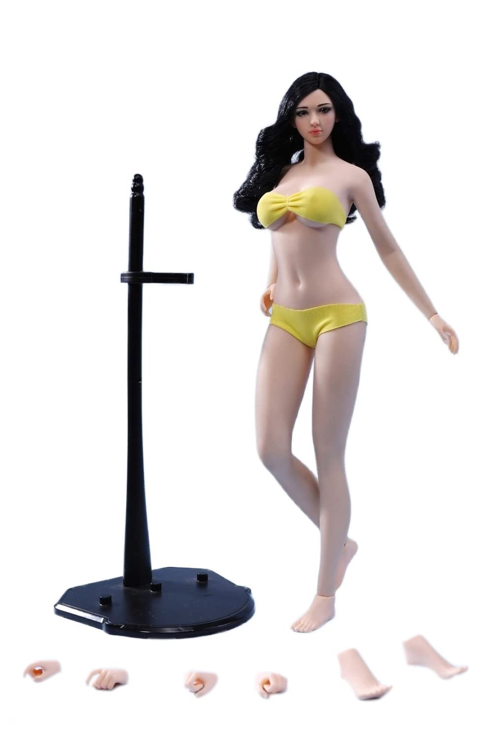 YSBRING TBLeague PHMB2022-S48 1/6 Scale Super Flexible Female Seamless Body 12 Inch Collectible Action Figure Doll (Pale Skin, with head)