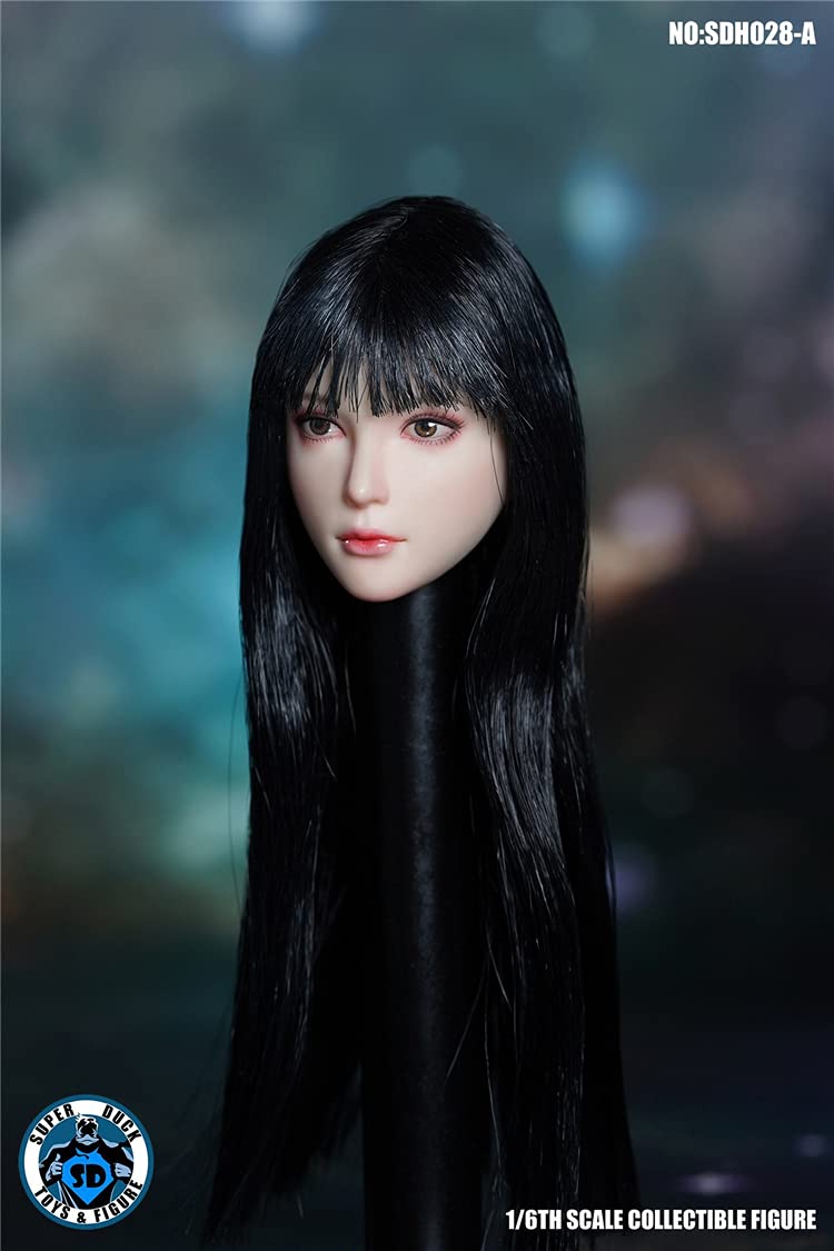 YSBRING SUPER DUCK SDH028A 1/6 Scale Figure Accessories Beauty Head Sculpture for 12 Inch Female White Skin Action Figure